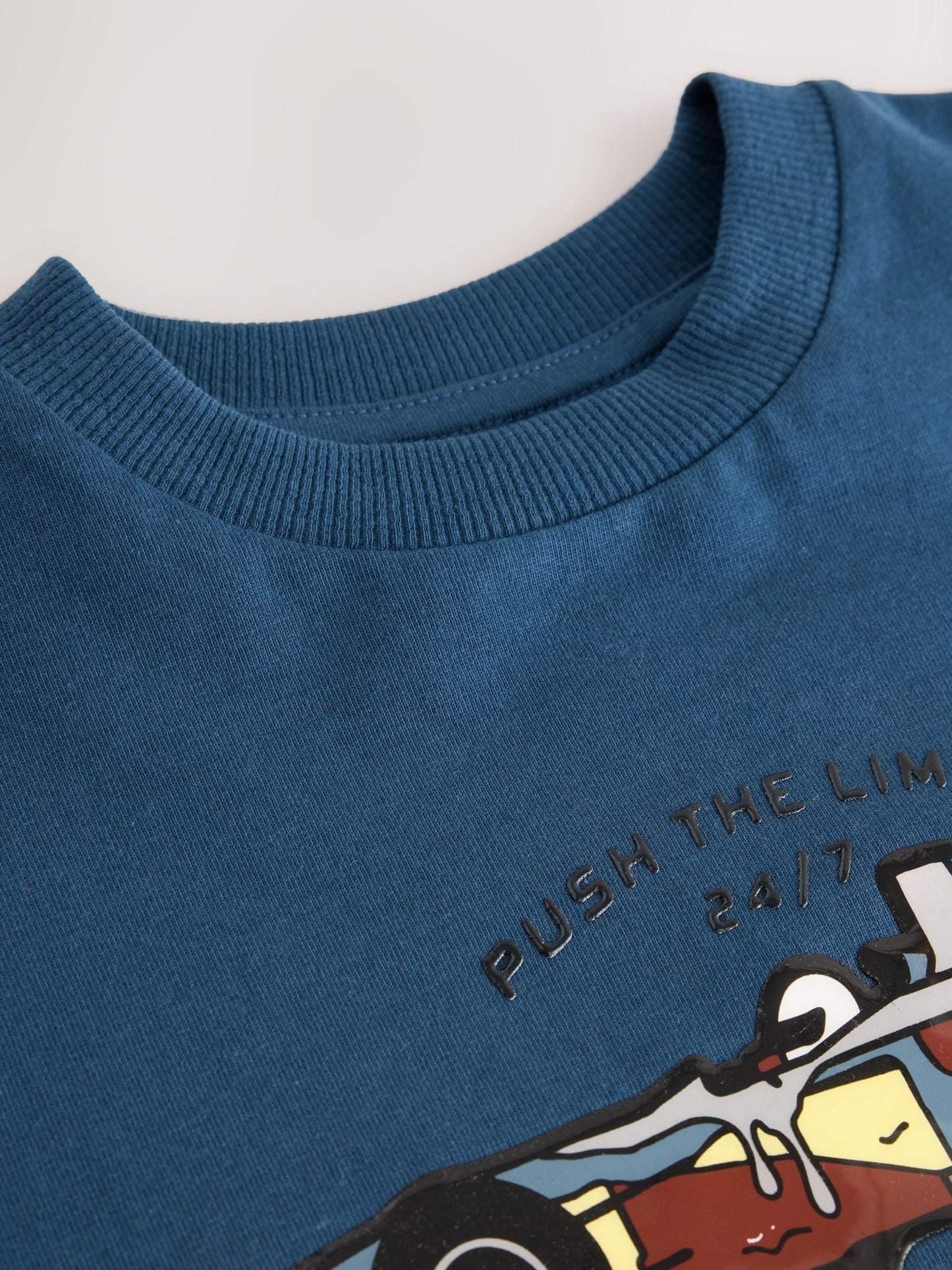 Dsiney Kidz - Navy Relaxed Fit Graphic Long Sleeve Cotton T-Shirt (3-16yrs) image 4