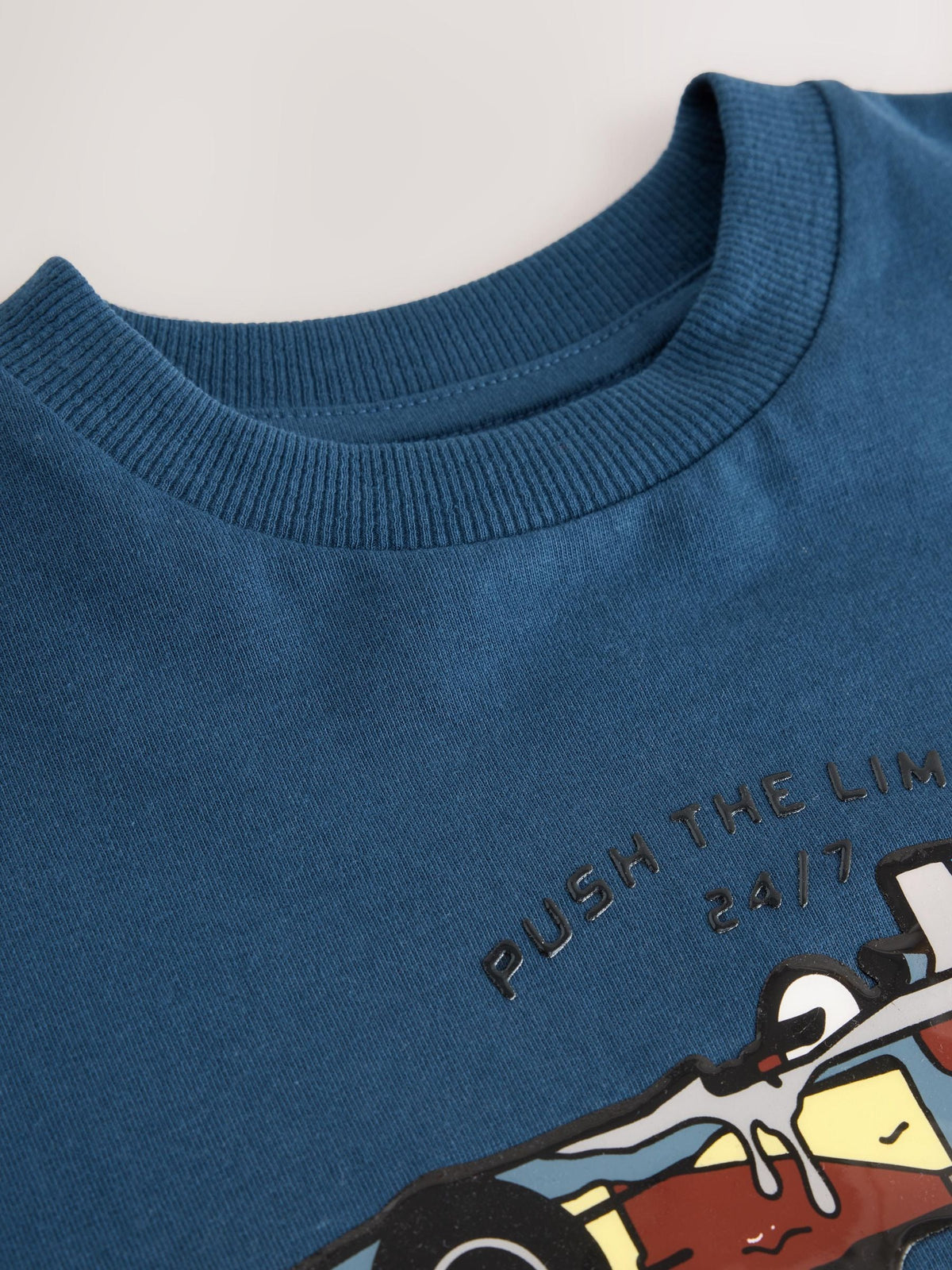 Dsiney Kidz - Navy Relaxed Fit Graphic Long Sleeve Cotton T-Shirt (3-16yrs) image 4