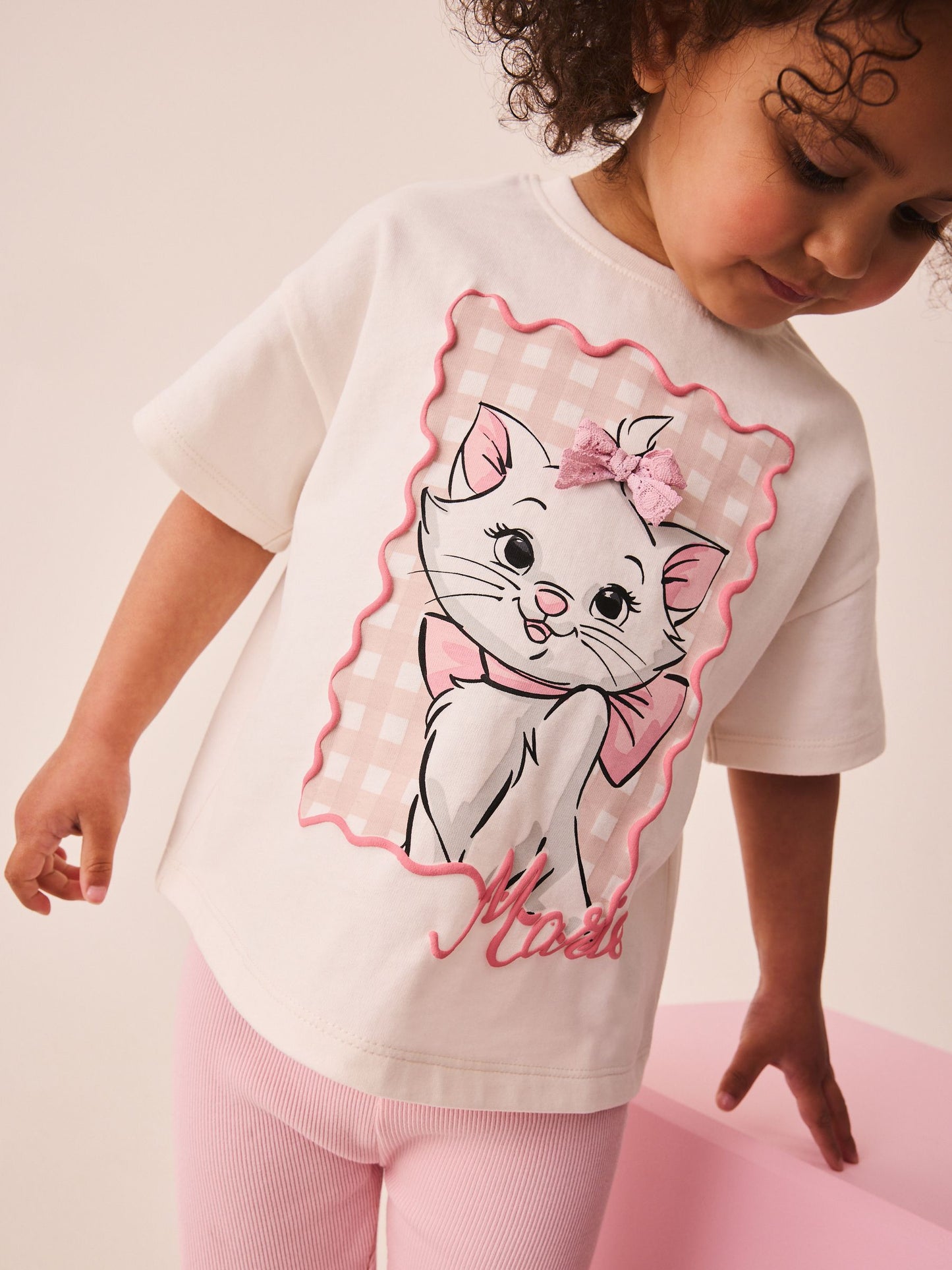 Pink Disney Artistocats Marie Short Sleeve T Shirt and Leggings Set (3mths-7yrs) image 2