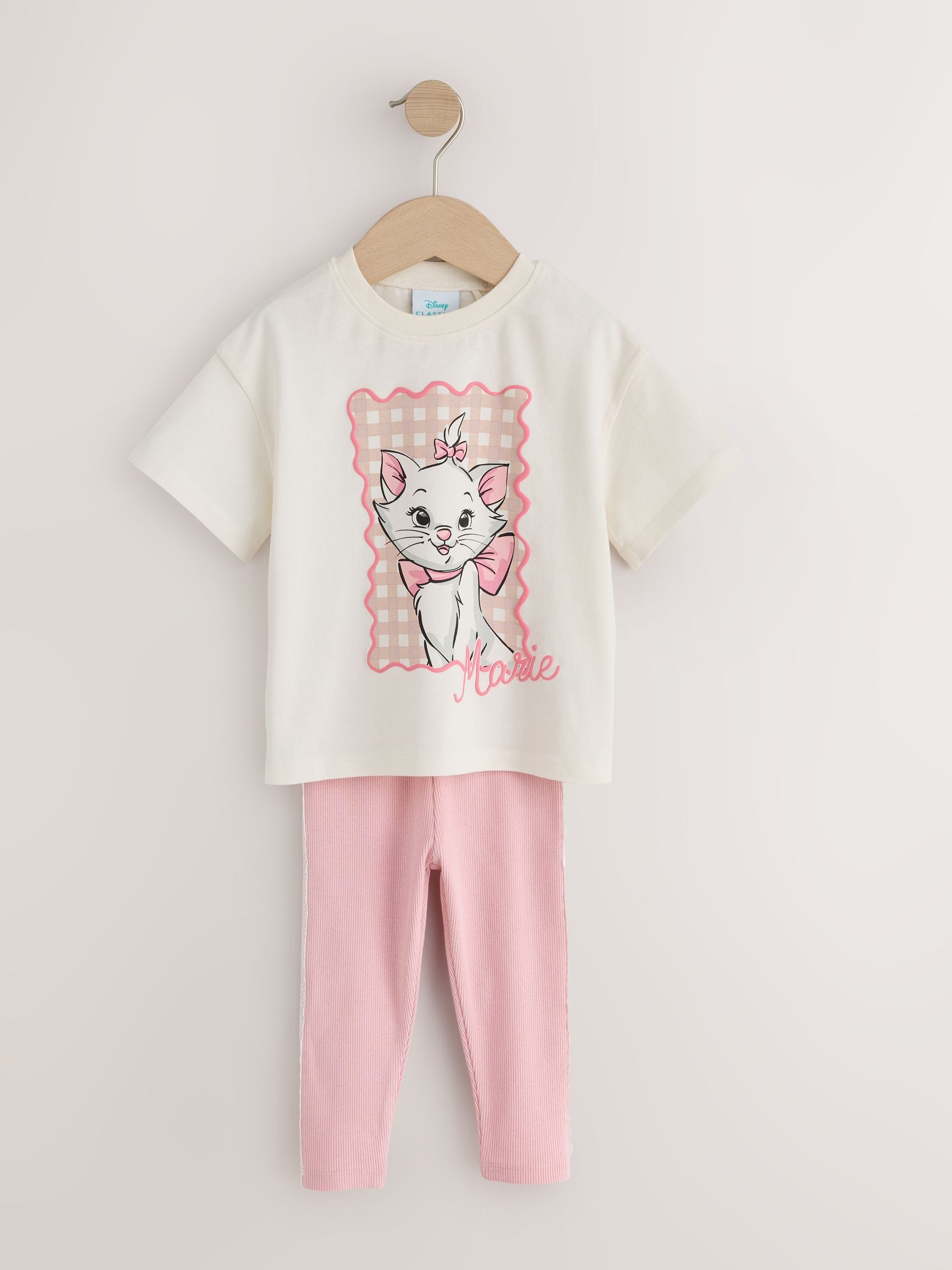 Pink Disney Artistocats Marie Short Sleeve T Shirt and Leggings Set (3mths-7yrs) image 6