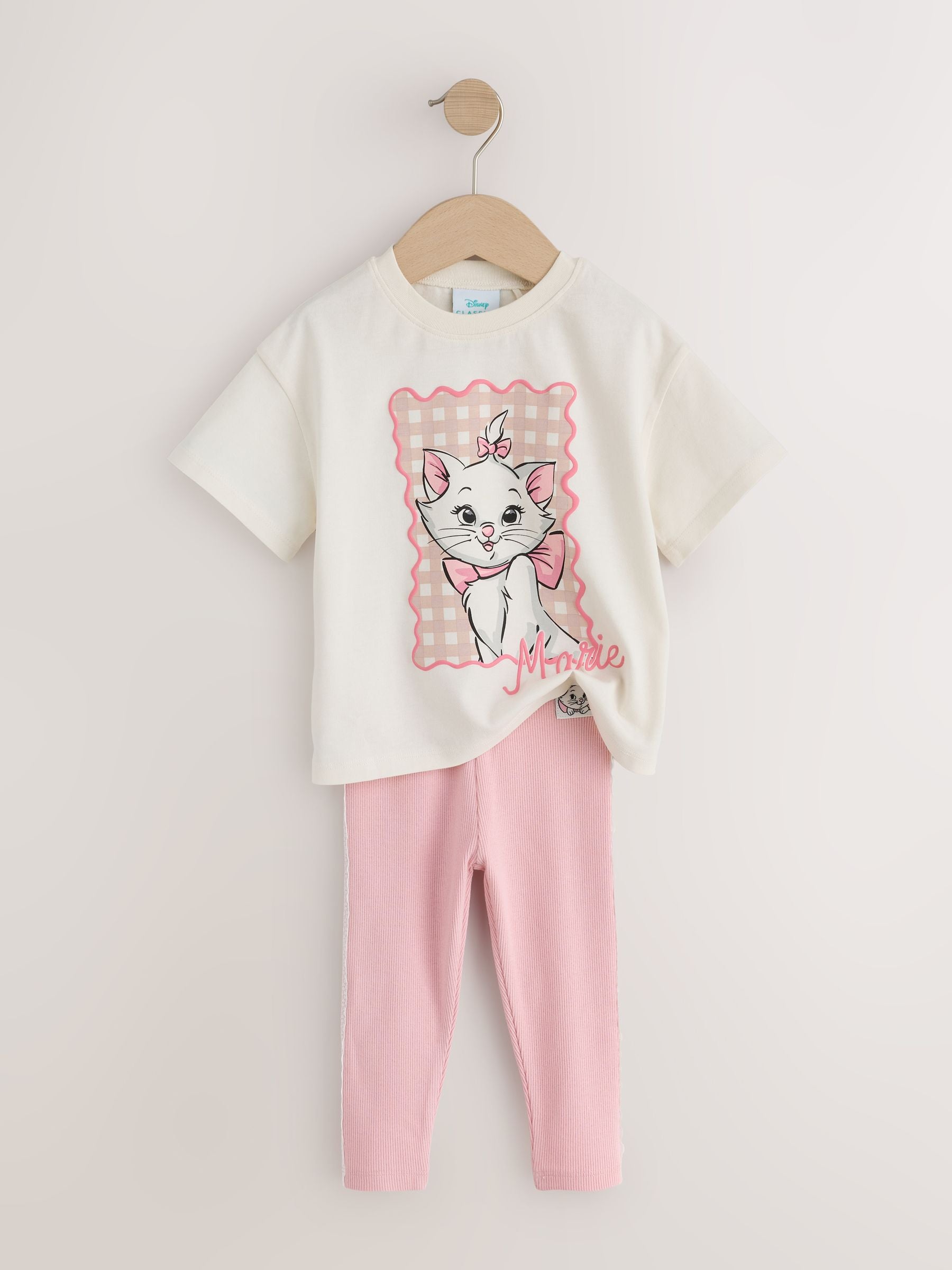 Pink Disney Artistocats Marie Short Sleeve T Shirt and Leggings Set (3mths-7yrs) image 7