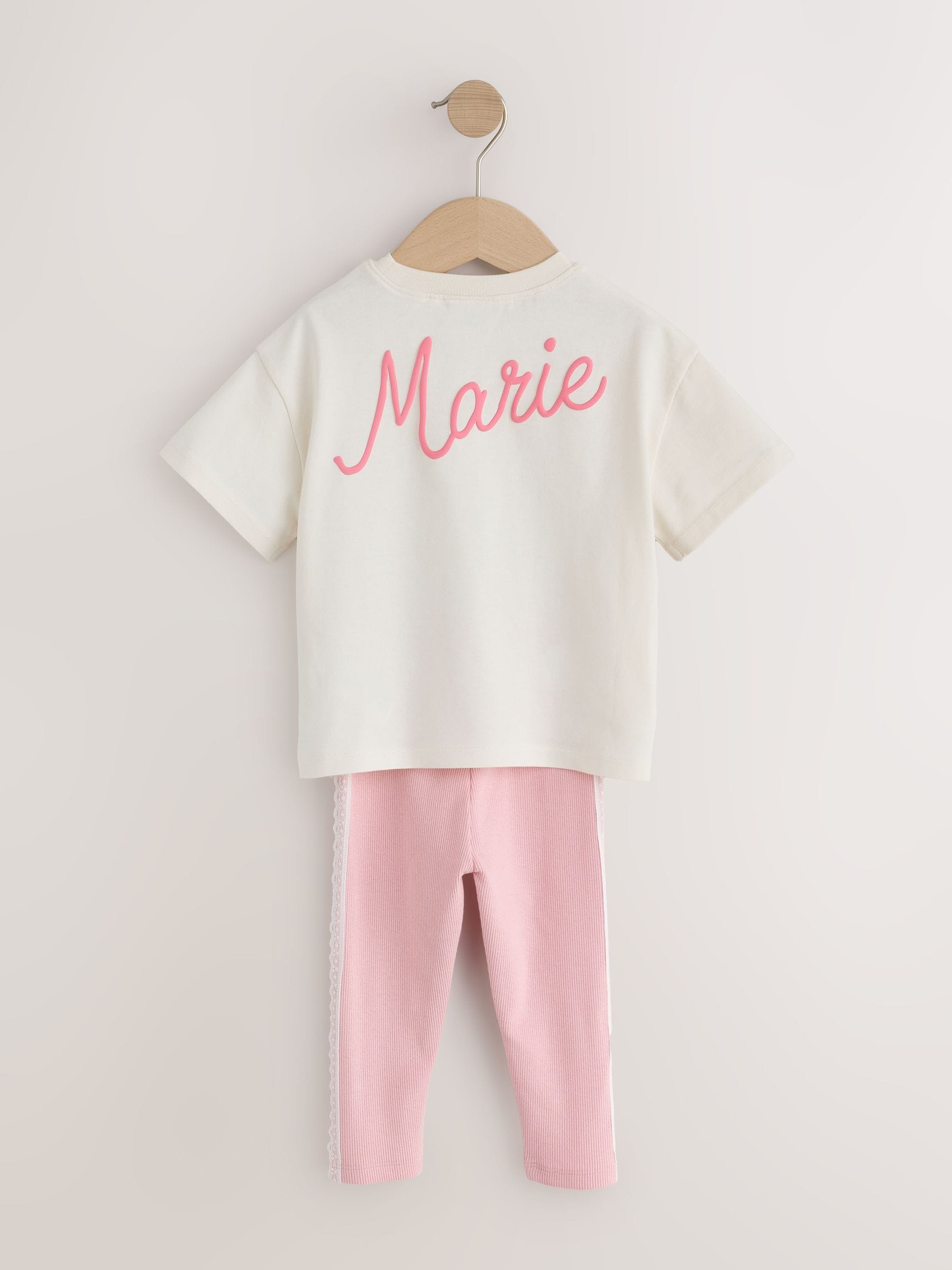 Pink Disney Artistocats Marie Short Sleeve T Shirt and Leggings Set (3mths-7yrs) image 8