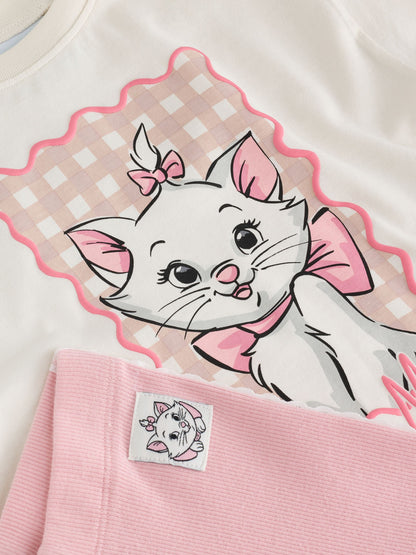 Pink Disney Artistocats Marie Short Sleeve T Shirt and Leggings Set (3mths-7yrs) image 9