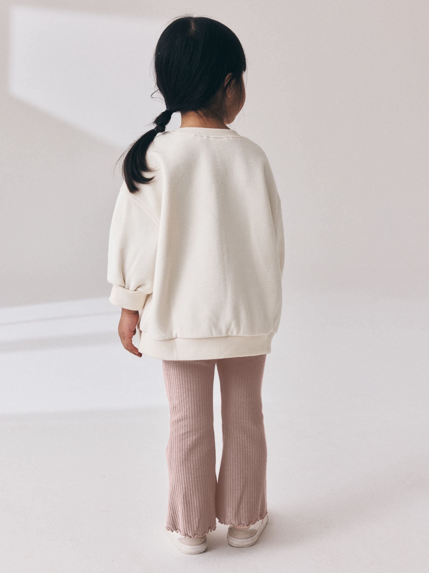 Light Pink Horse Sweatshirt and Flare Leggings Set (3mths-7yrs) image 3