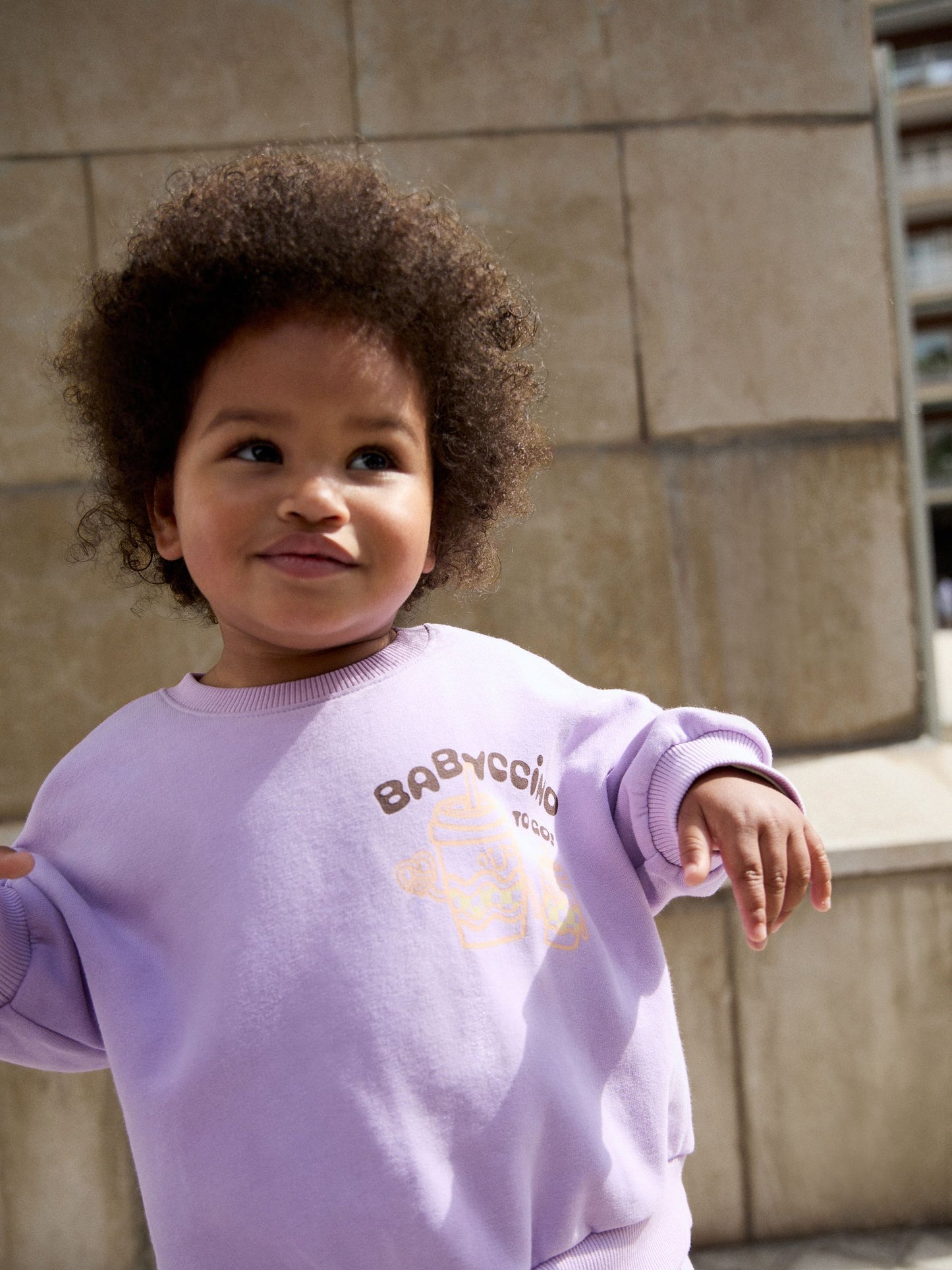 Lilac Babychino Sweatshirt and Barrel Leg Set (3mths-7yrs) image 3