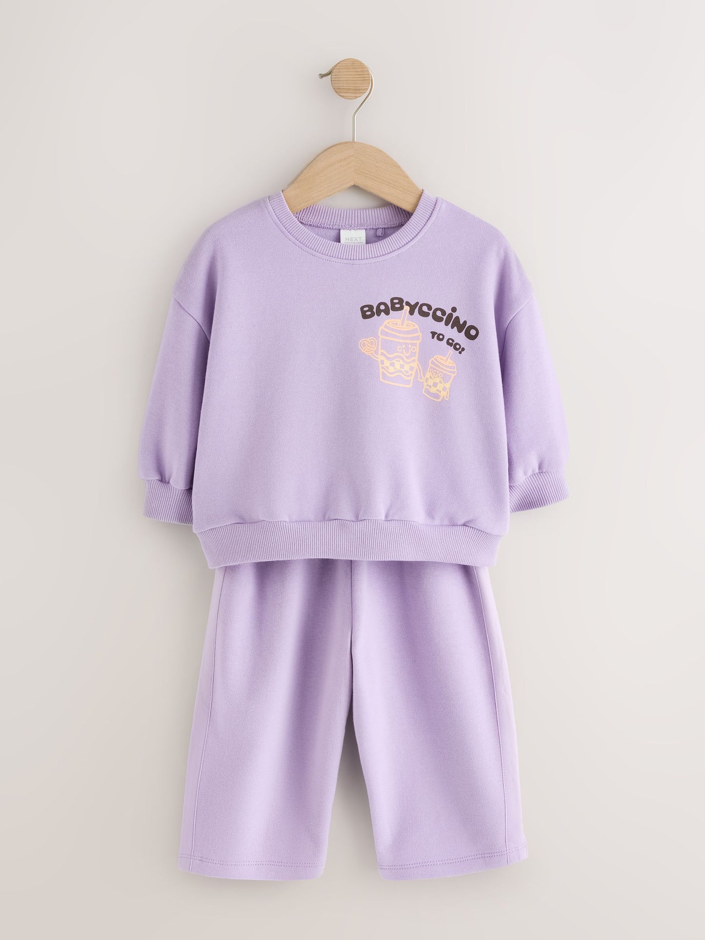 Lilac Babychino Sweatshirt and Barrel Leg Set (3mths-7yrs) image 4