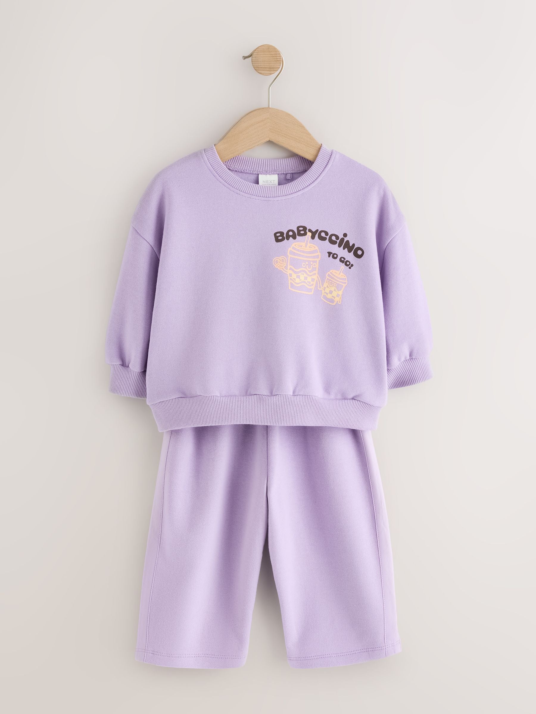 Lilac Babychino Sweatshirt and Barrel Leg Set (3mths-7yrs) image 4
