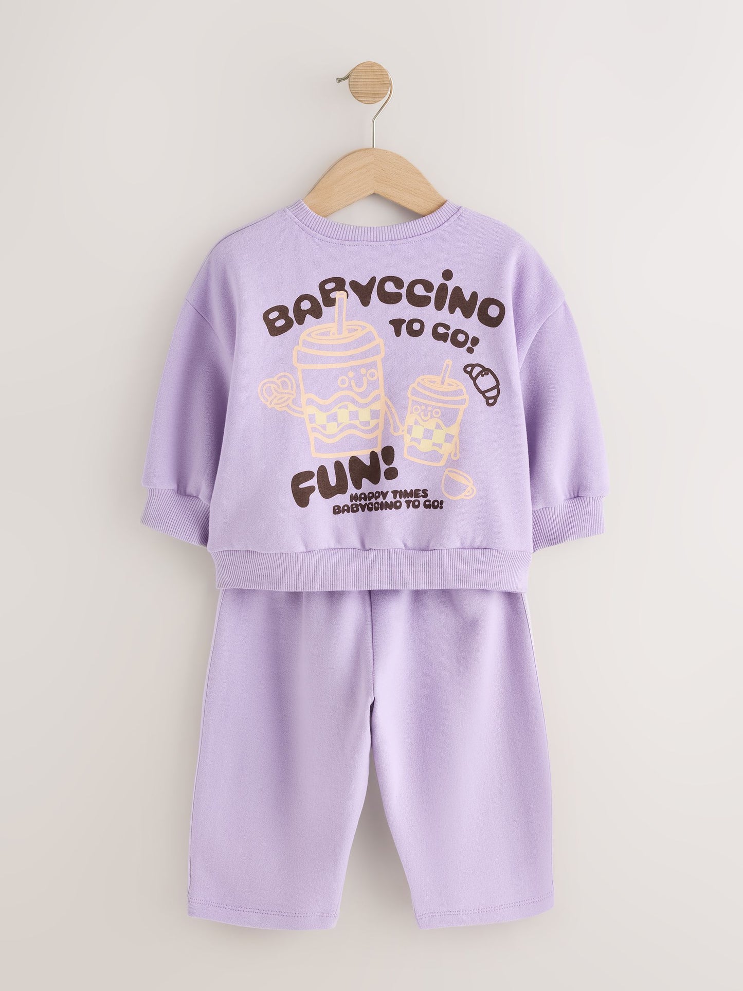 Lilac Babychino Sweatshirt and Barrel Leg Set (3mths-7yrs) image 6