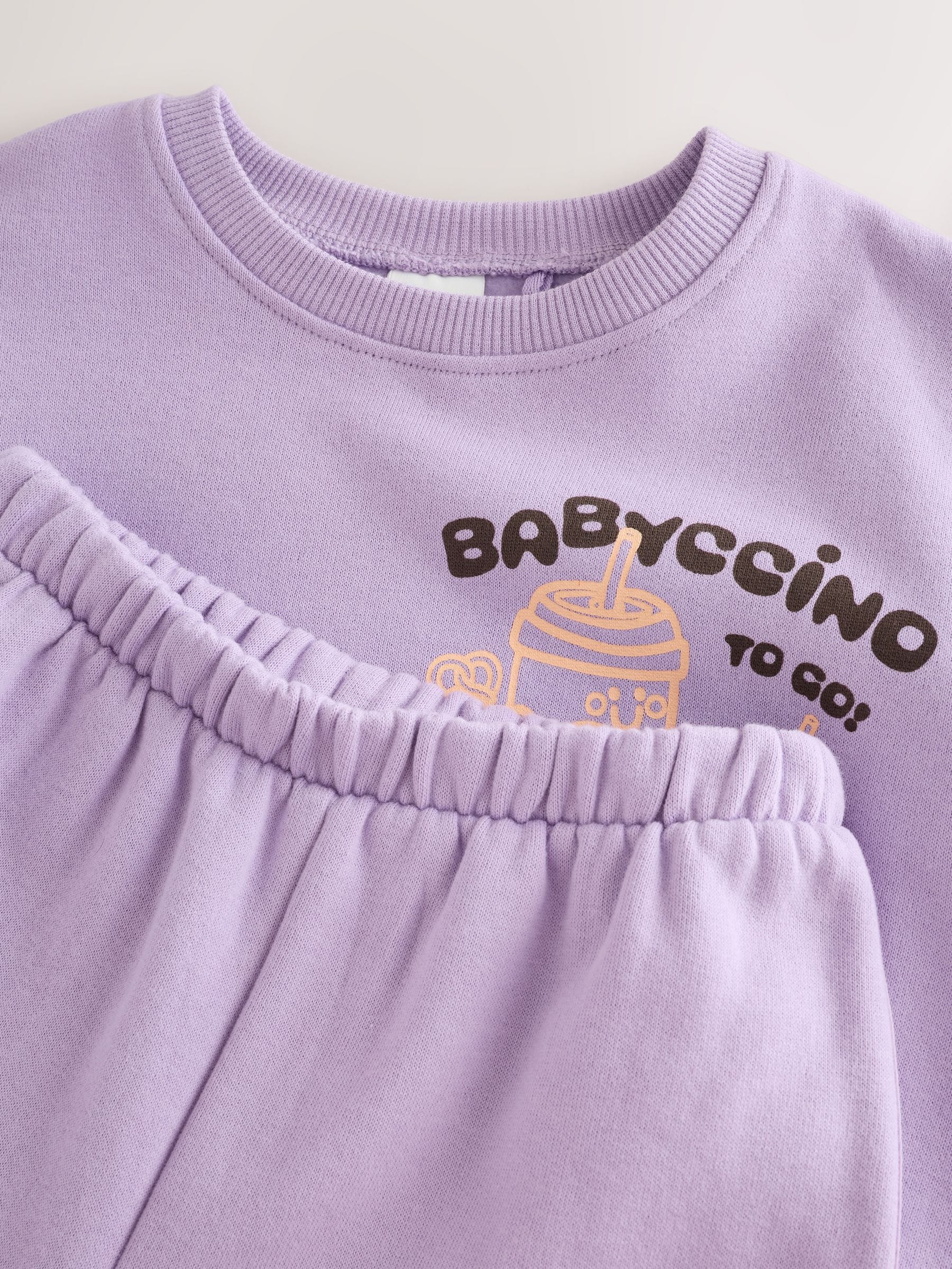 Lilac Babychino Sweatshirt and Barrel Leg Set (3mths-7yrs) image 7