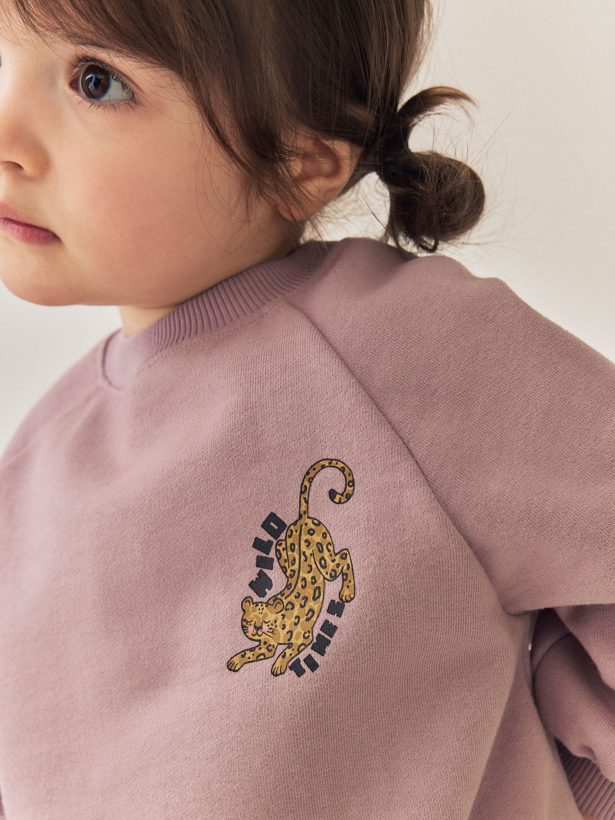 Brown Leopard Print Crew Neck Sweat shirt  & Joggers Set (3mths-7yrs) - image 4
