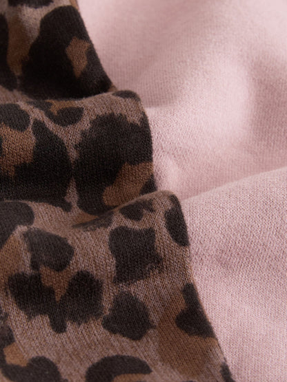 Brown Leopard Print Crew Neck Sweat shirt  & Joggers Set (3mths-7yrs) - image 8