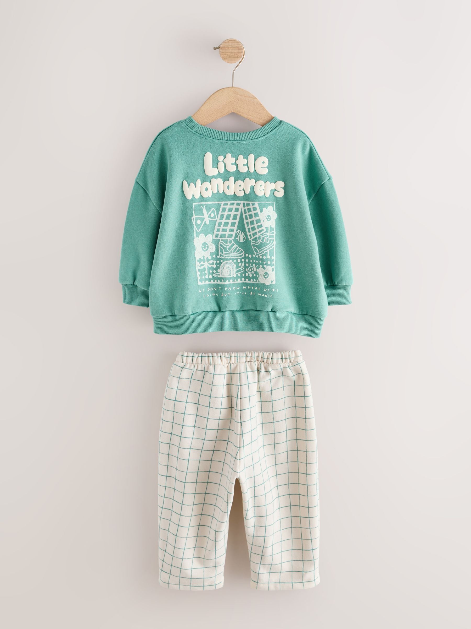Green Little Wanderers Club Sweatshirt and Barrel Set (3mths-7yrs) image 6