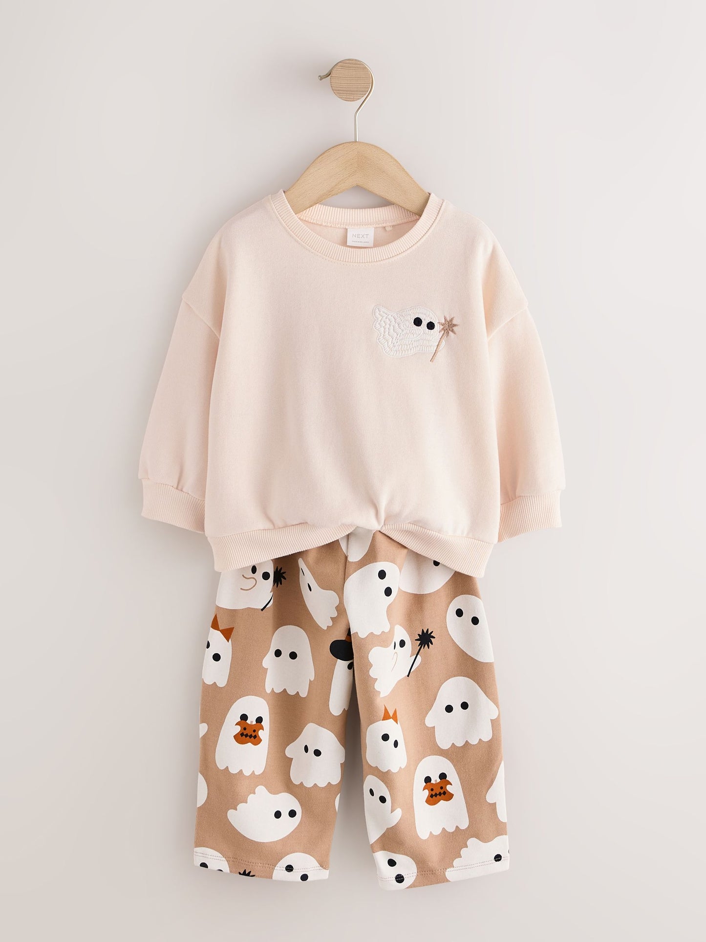 Beige Ghost Sweatshirt and Barrel Set (3mths-7yrs) image 5