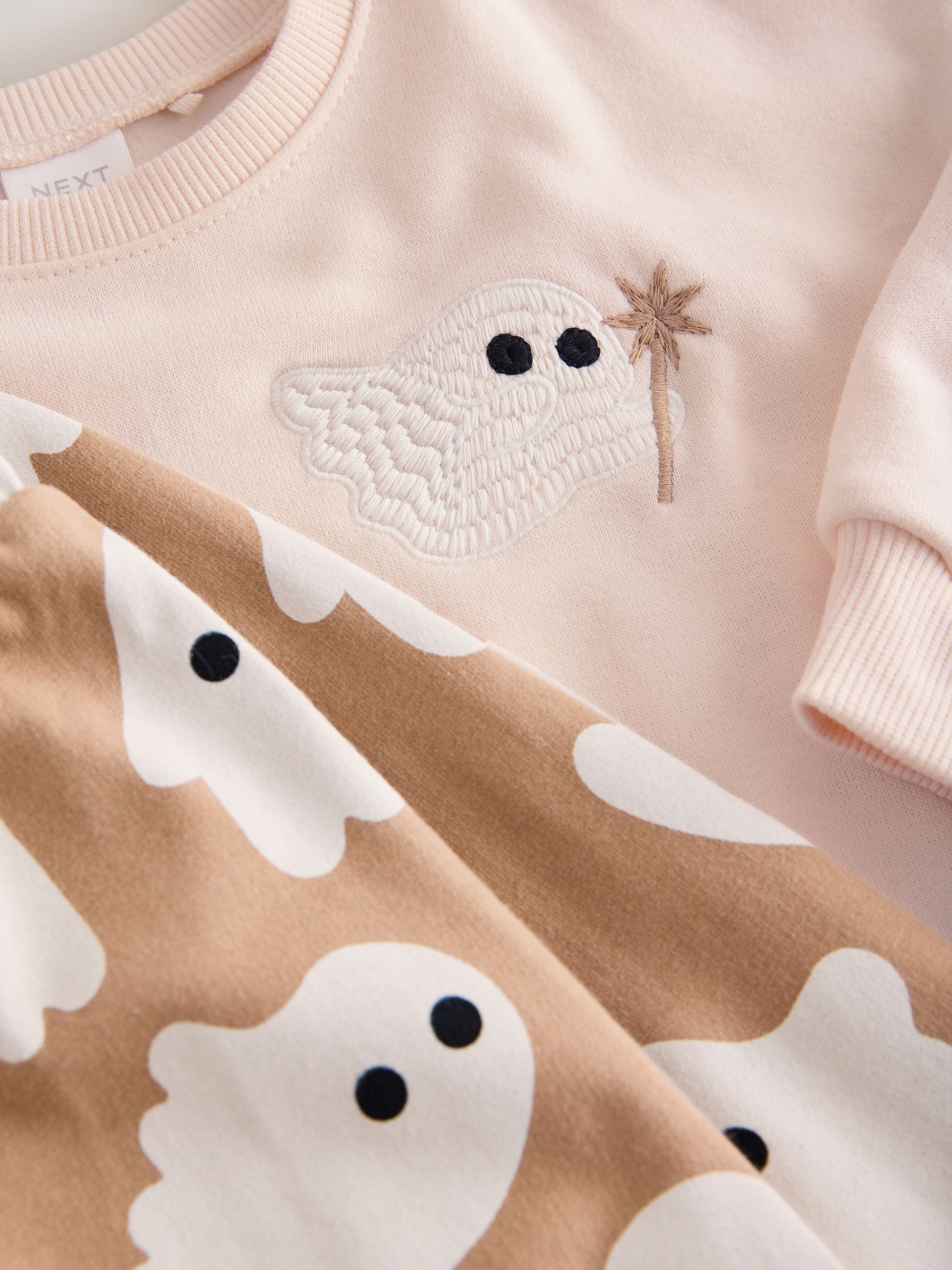 Beige Ghost Sweatshirt and Barrel Set (3mths-7yrs) image 8