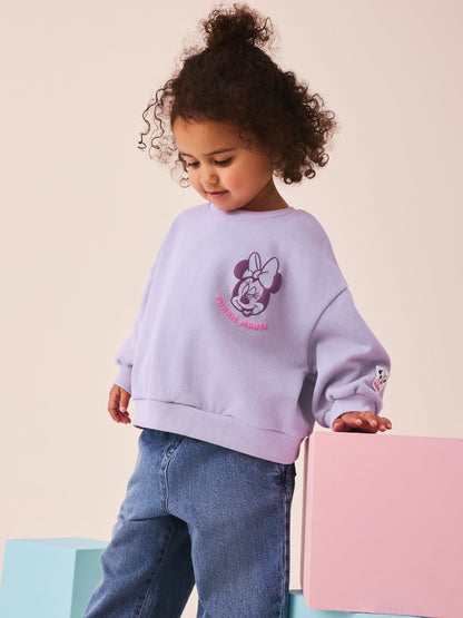 Lilac Purple Minnie Mouse Bubble Tea Minnie Mouse Sweatshirt (3mths-7yrs) - image 2