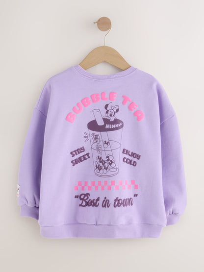 Lilac Purple Minnie Mouse Bubble Tea Minnie Mouse Sweatshirt (3mths-7yrs) - image 6