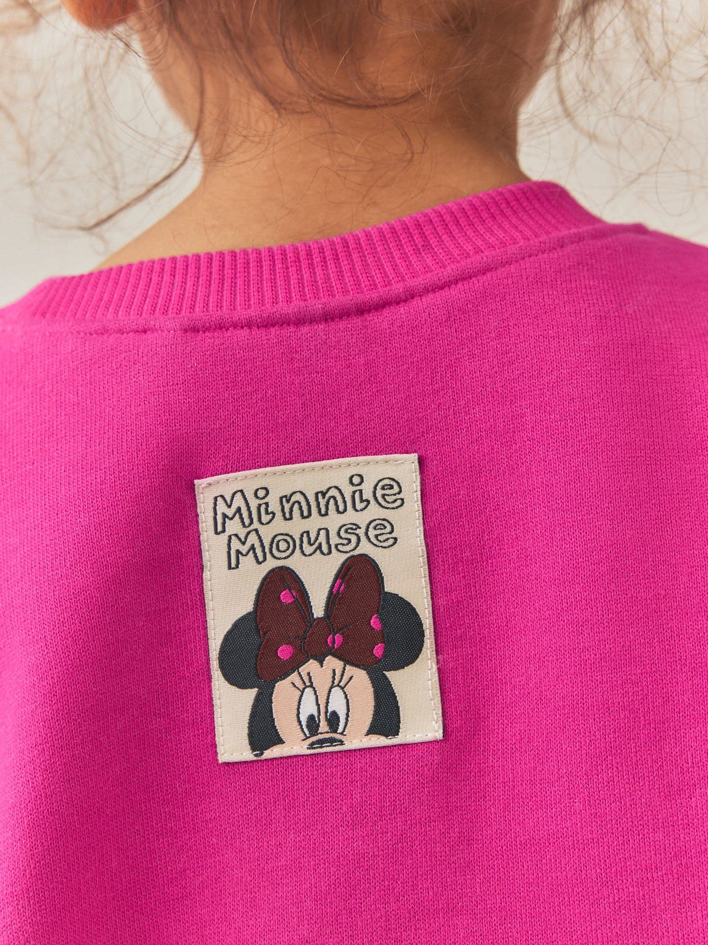 Berry Pink Minnie Mouse Spot Sweatshirt and Flare Set (6mths-7yrs) image 4
