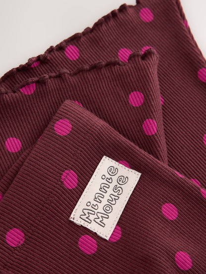 Berry Pink Minnie Mouse Spot Sweatshirt and Flare Set (6mths-7yrs) image 8