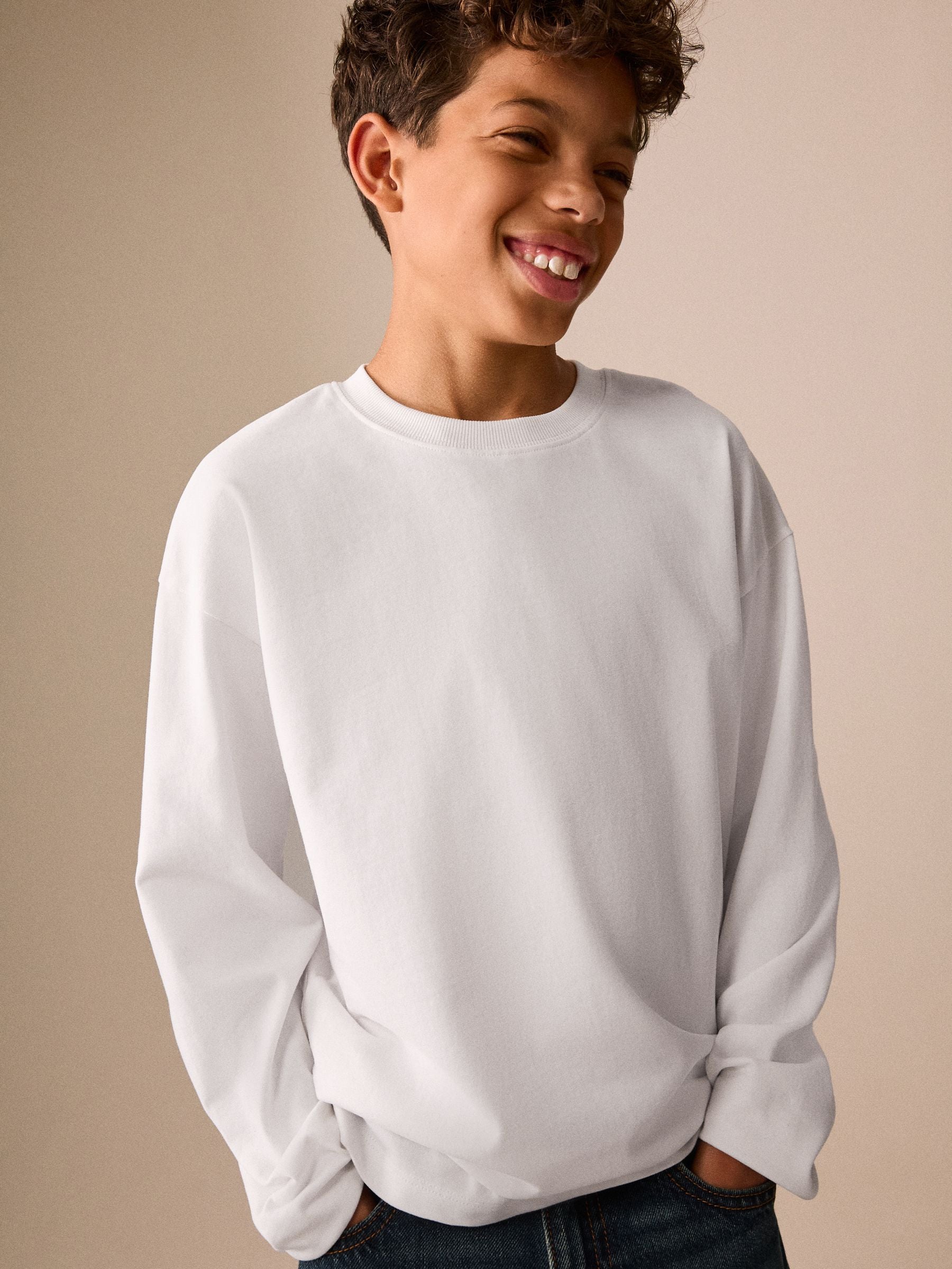 Dsiney Kidz - White Cosy Long Sleeve T-Shirt (3-16yrs) image 1