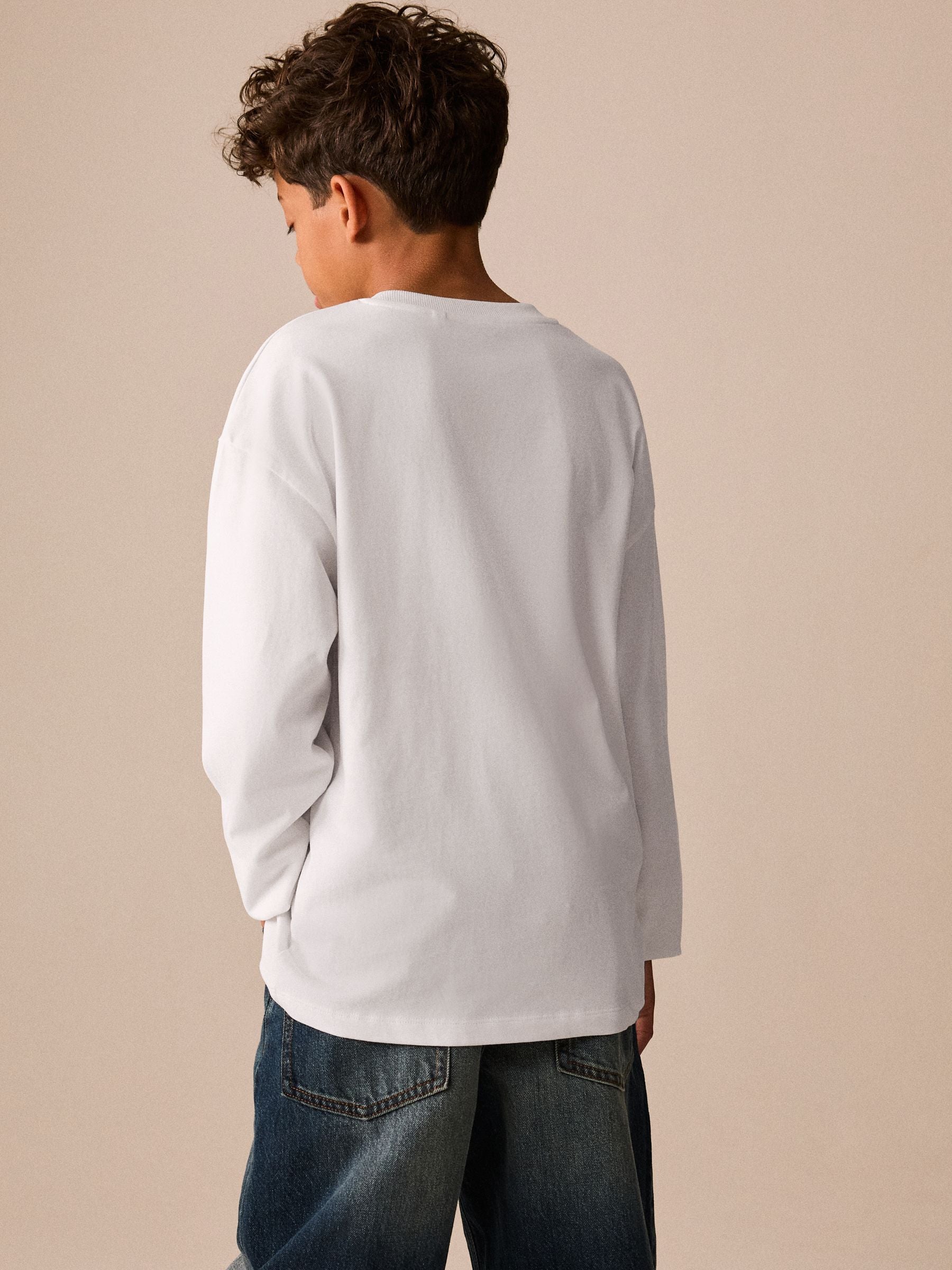 Dsiney Kidz - White Cosy Long Sleeve T-Shirt (3-16yrs) image 3