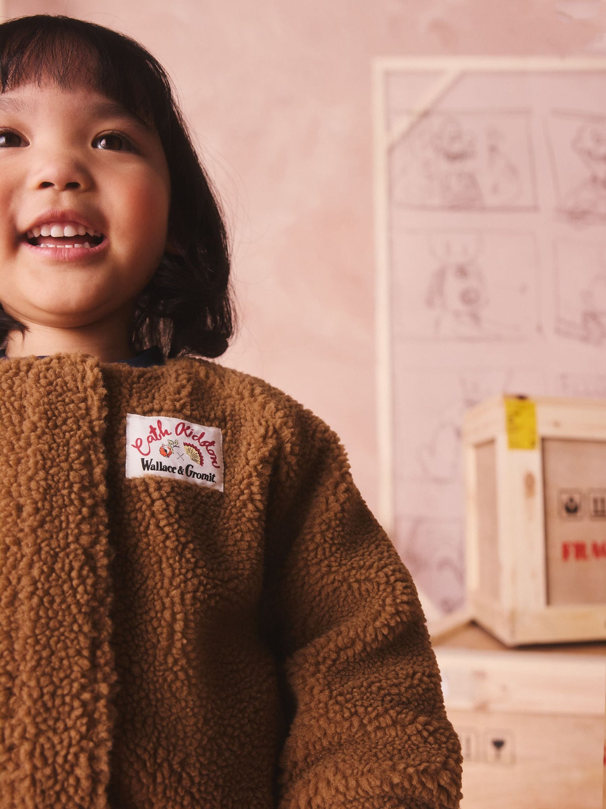 Dsiney Kidz - Brown Cath Kidston Wallace And Gromit Fleece (3mths-7yrs) image 3