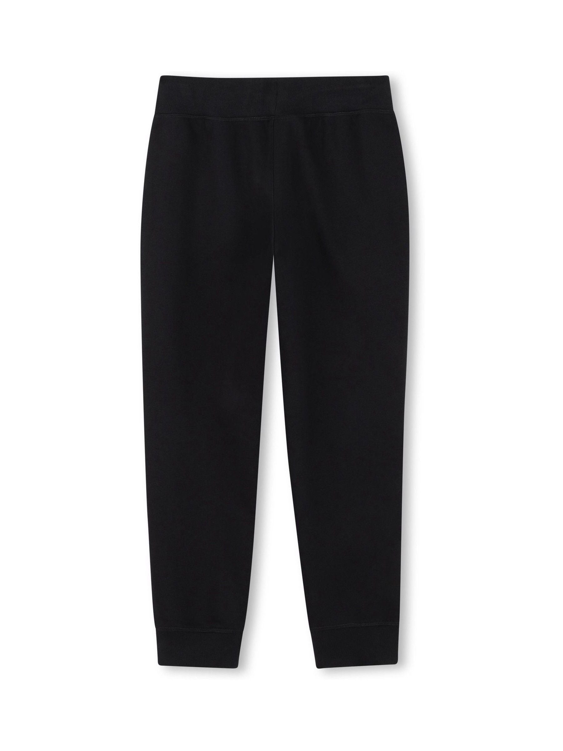 HUGO Black Logo Cinched Leg Jogging Bottoms image 2