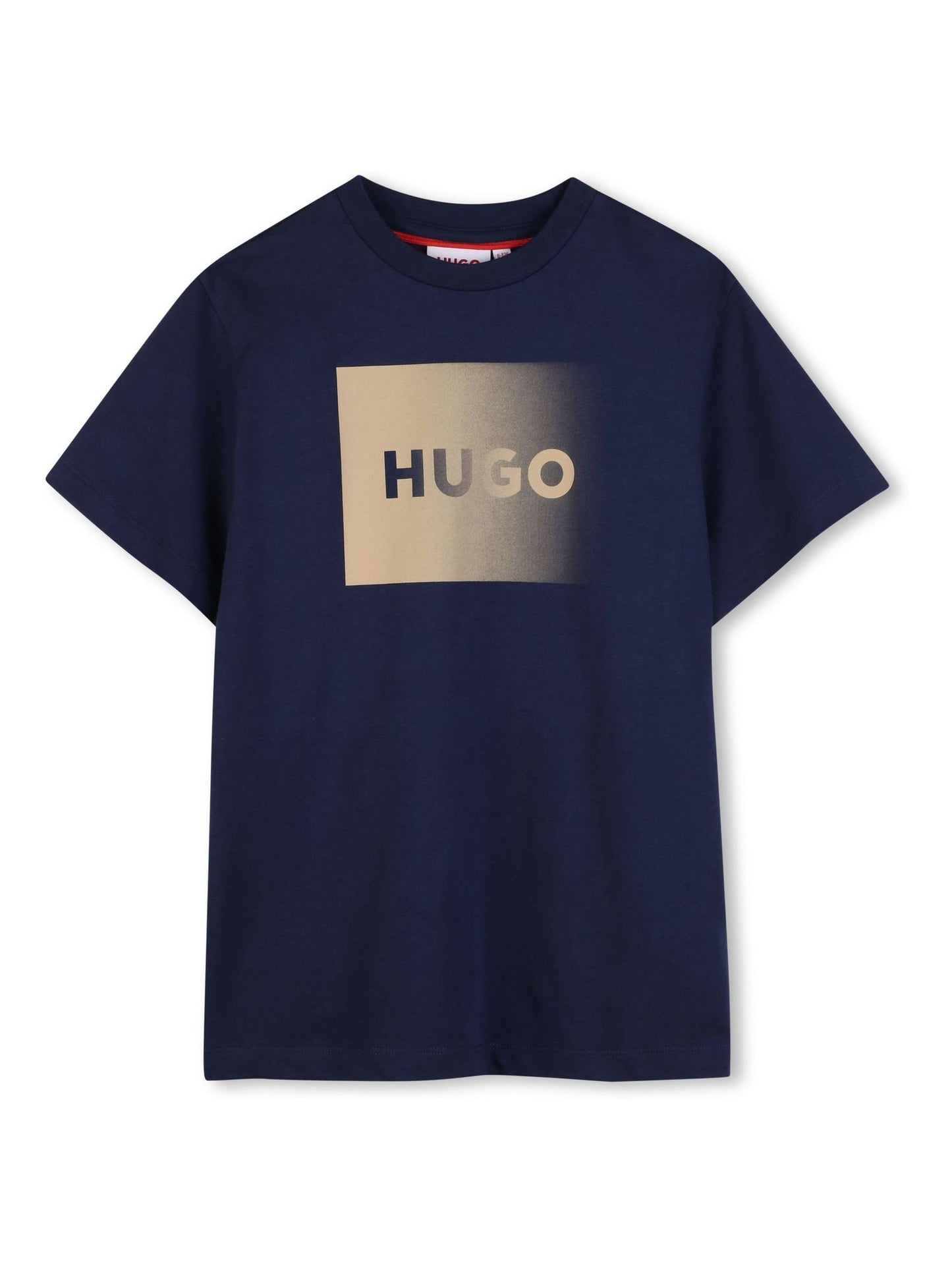 HUGO Blue Logo Crew Neck Short Sleeve T-Shirt image 2