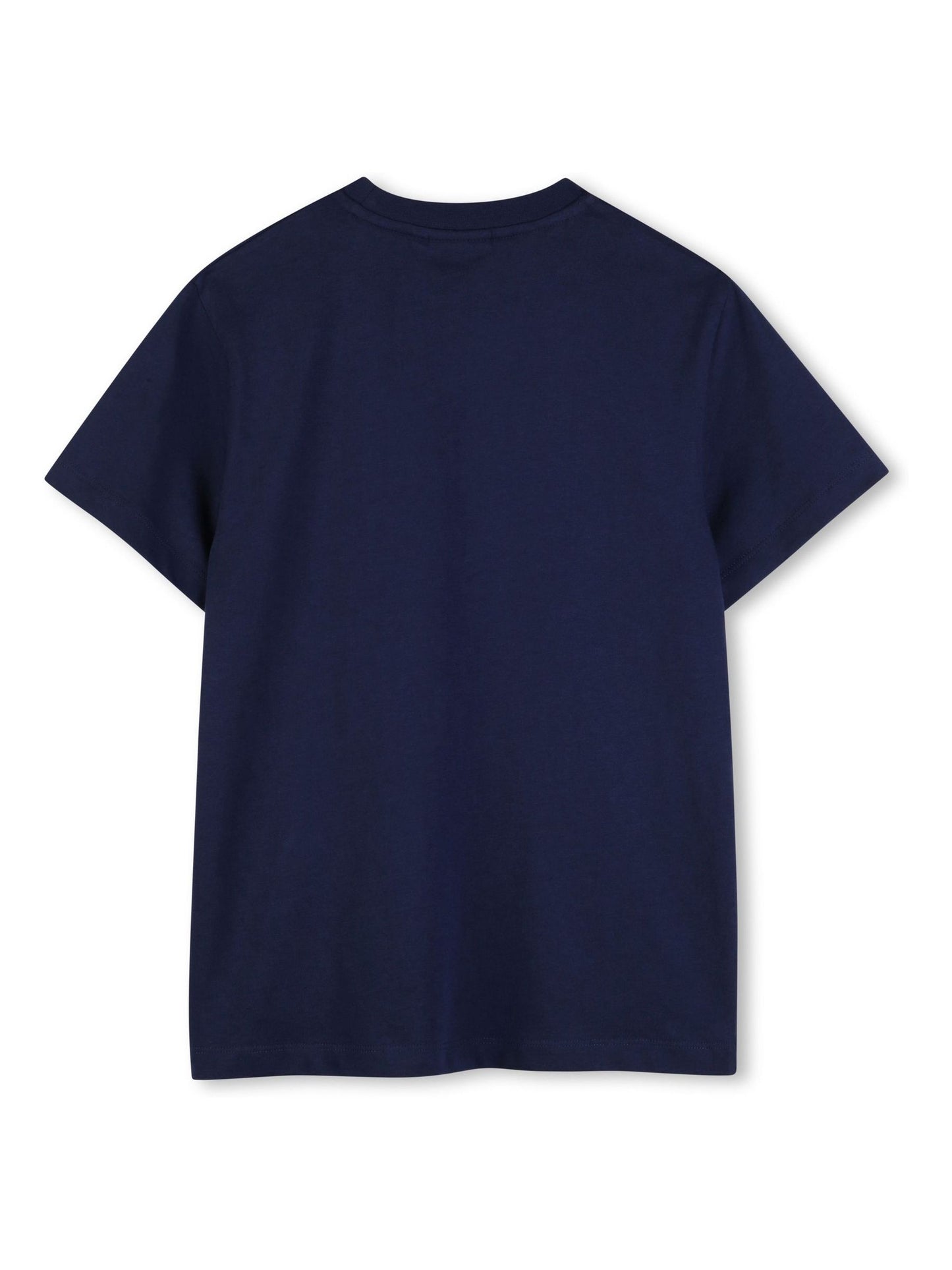 HUGO Blue Logo Crew Neck Short Sleeve T-Shirt image 3