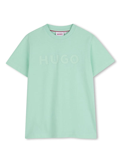 HUGO Green Logo Crew Neck Short Sleeve T-Shirt image 1