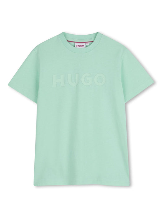 HUGO Green Logo Crew Neck Short Sleeve T-Shirt image 1