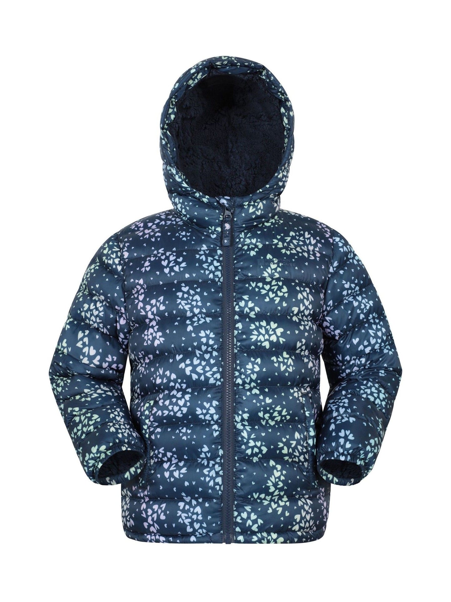 Dsiney Kidz - Mountain Warehouse Light Blue Seasons Water Resistant Faux Fur Lined Padded Jacket image 1