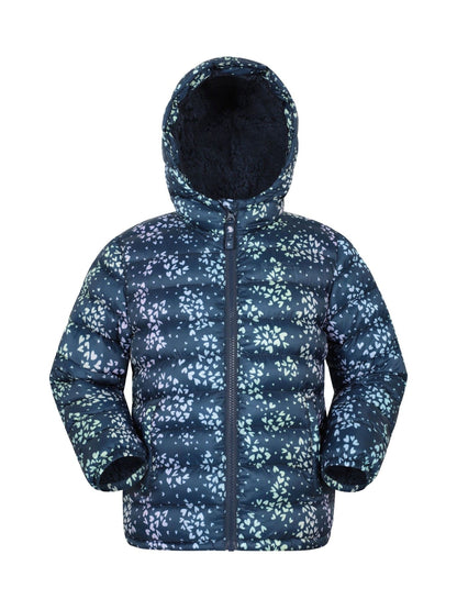 Dsiney Kidz - Mountain Warehouse Light Blue Seasons Water Resistant Faux Fur Lined Padded Jacket image 1