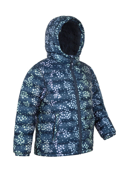 Dsiney Kidz - Mountain Warehouse Light Blue Seasons Water Resistant Faux Fur Lined Padded Jacket image 2