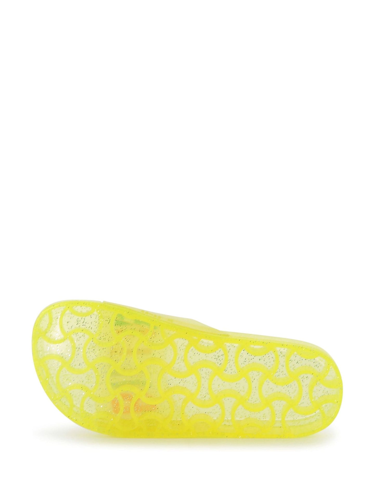 Billieblush Yellow Logo Slide Sandals image 5