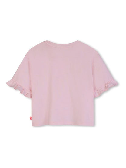 Billieblush Pink Short Sleeve Unicorn Graphic Print T-Shirt image 3