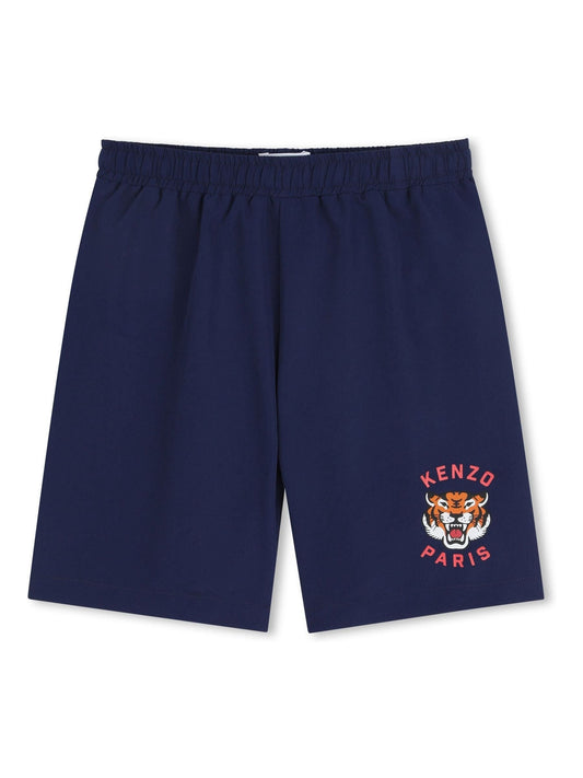 KENZO KIDS Blue Logo Swim Shorts image 1