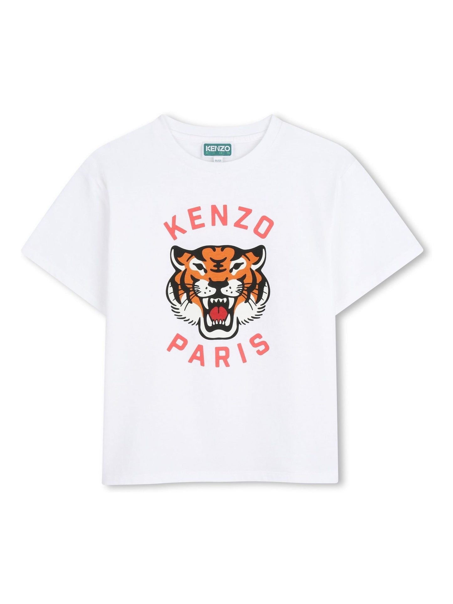 KENZO KIDS White Graphic Logo Crew Neck Short Sleeve T-Shirt image 1