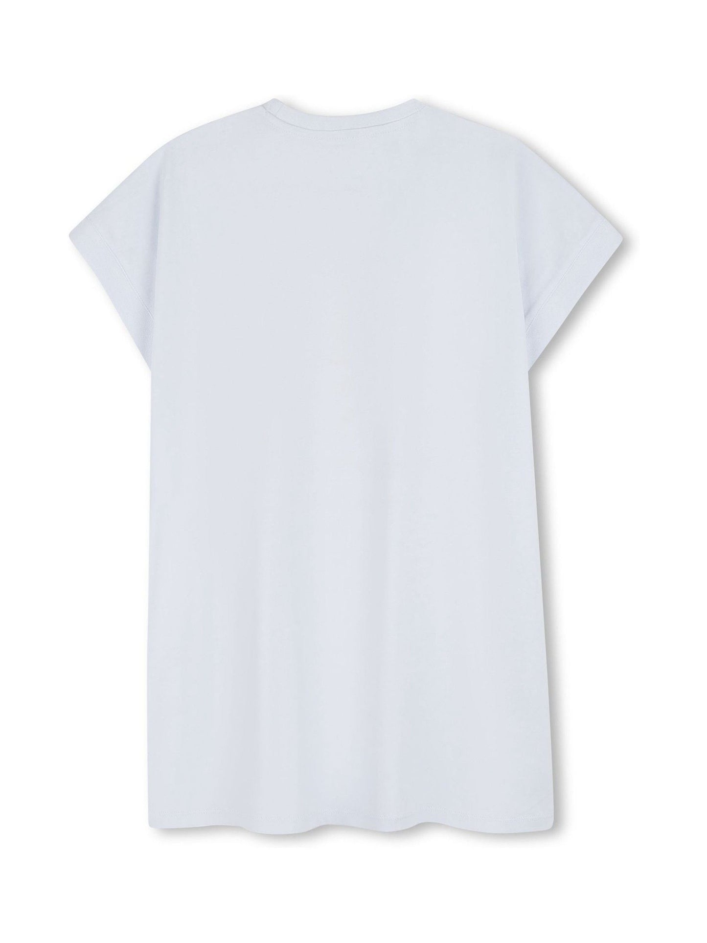 KENZO KIDS Blue Graphic Logo Crew Neck Short Sleeve Dress image 2