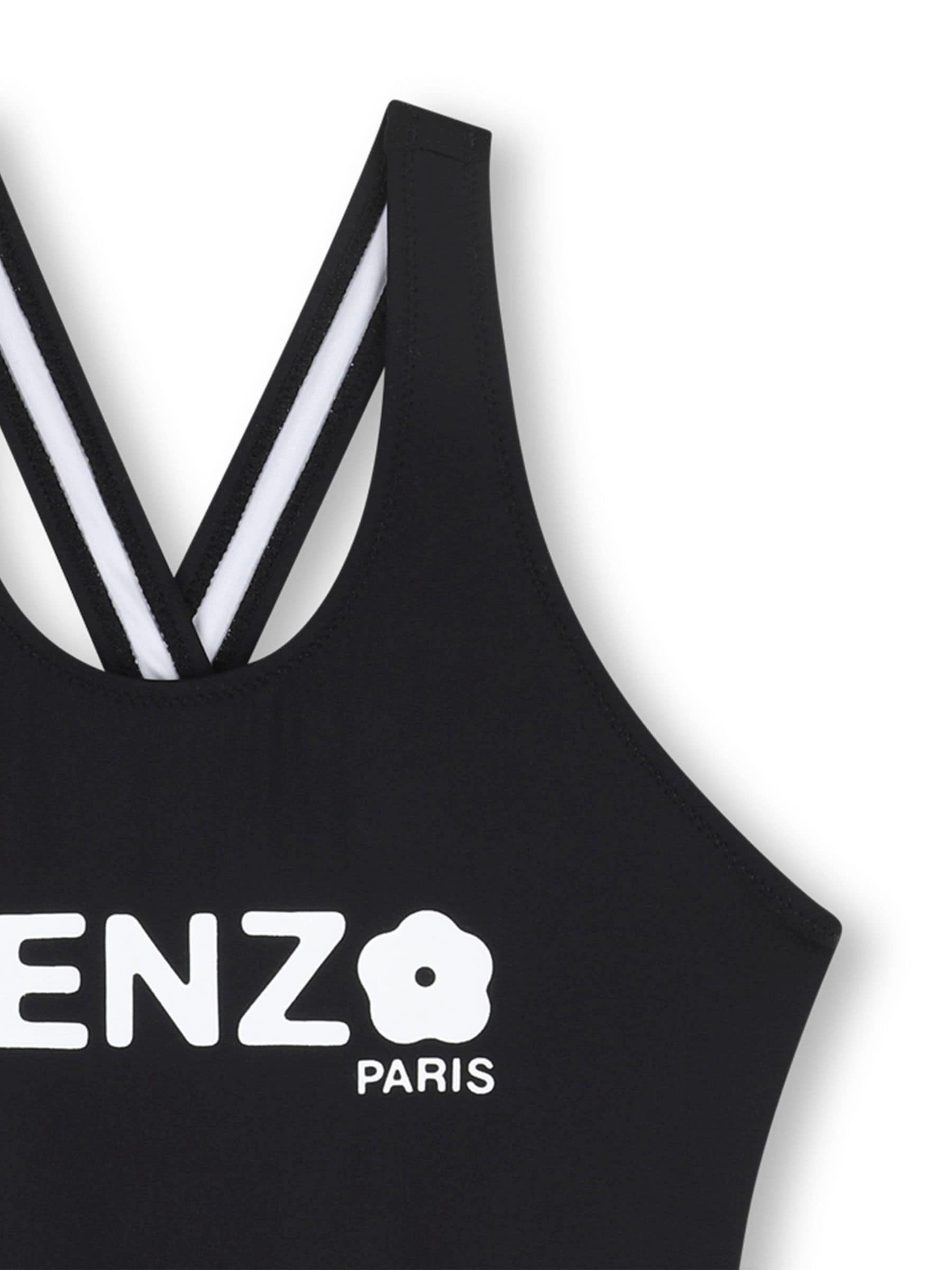 Kenzo Kids Black Logo Swimming Costume image 3