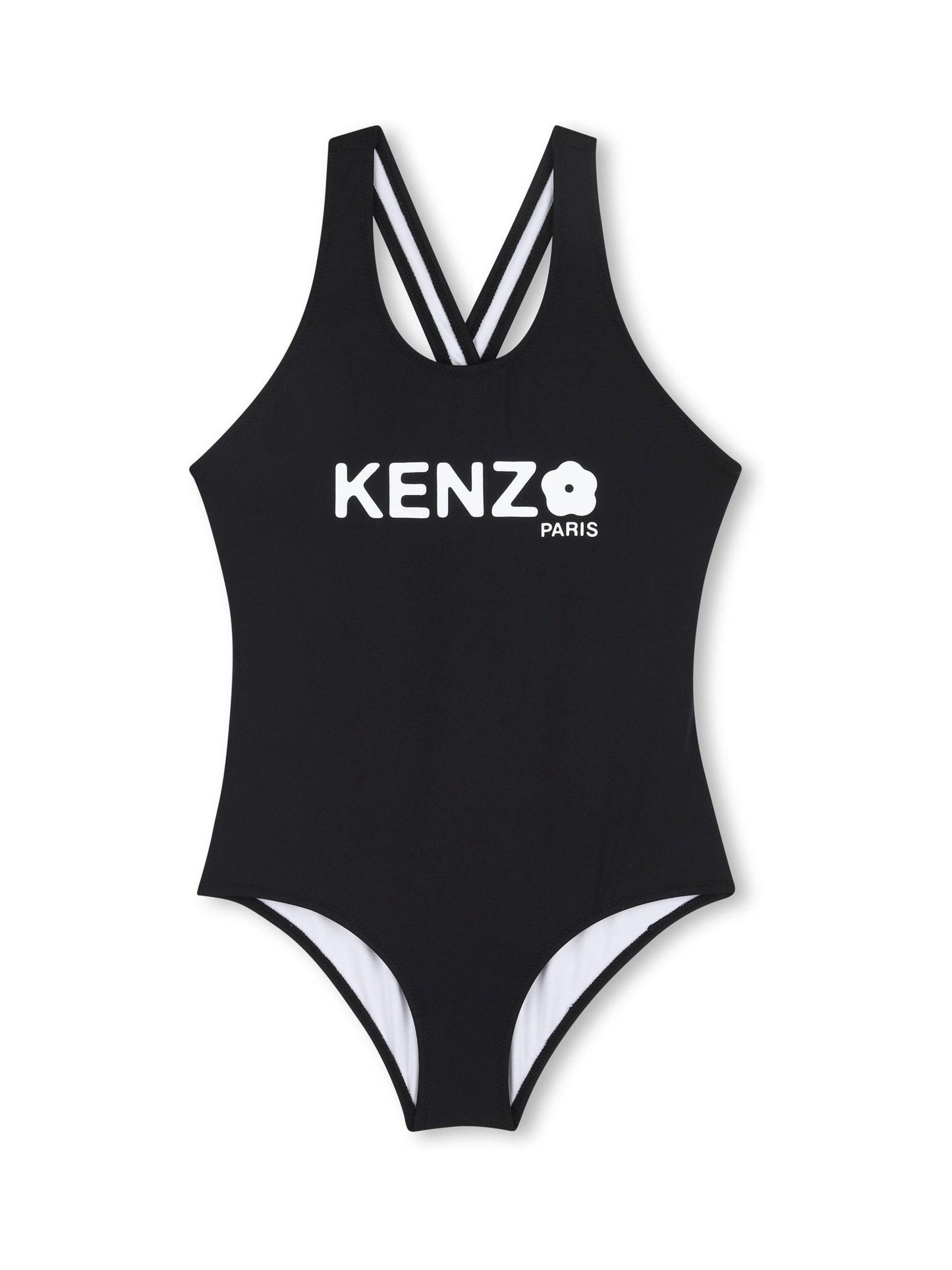 Kenzo Kids Black Logo Swimming Costume image 1
