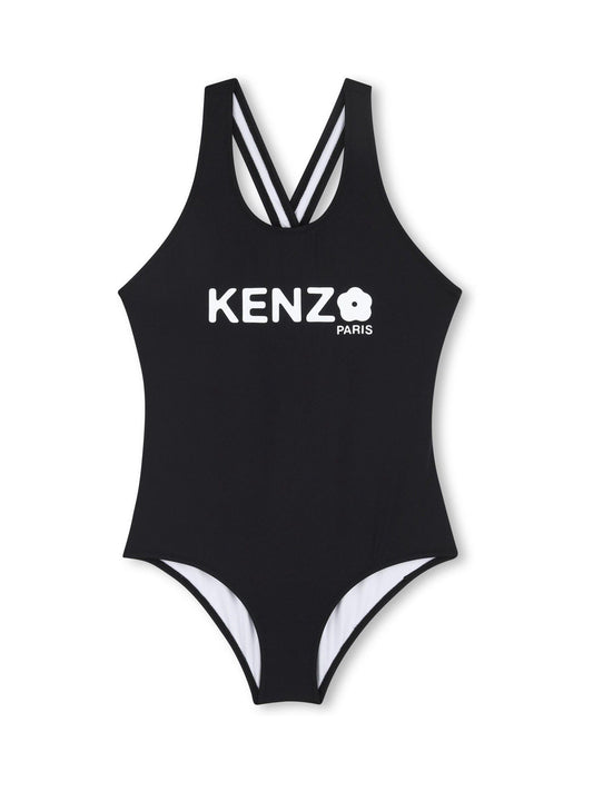 Kenzo Kids Black Logo Swimming Costume image 1