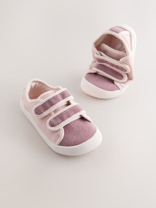 Pink Touch Fastening Barefoot Trainers image 1