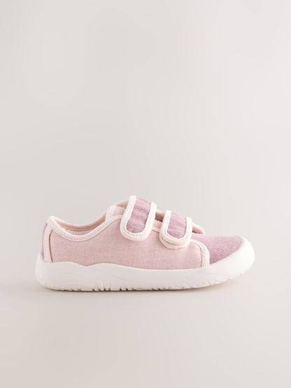 Pink Touch Fastening Barefoot Trainers image 3