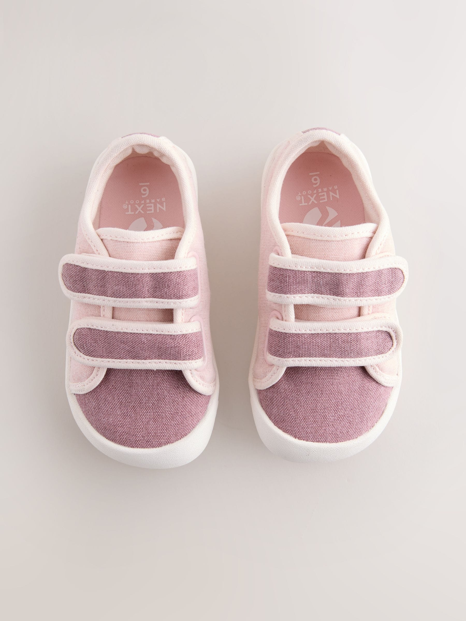 Pink Touch Fastening Barefoot Trainers image 3