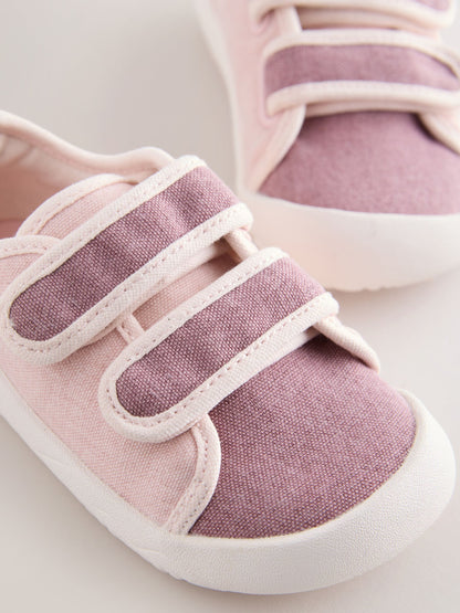Pink Touch Fastening Barefoot Trainers image 6