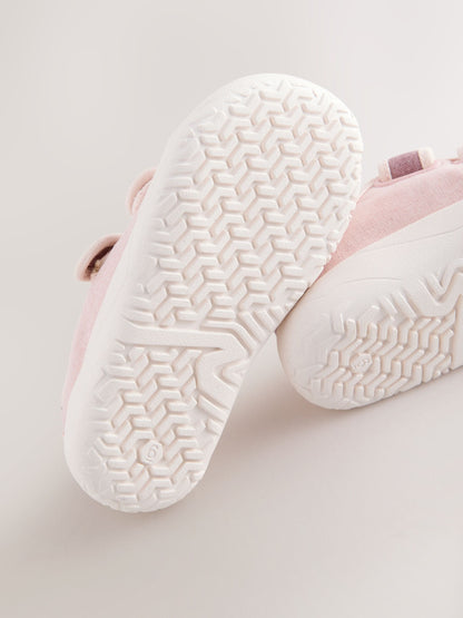Pink Touch Fastening Barefoot Trainers image 7