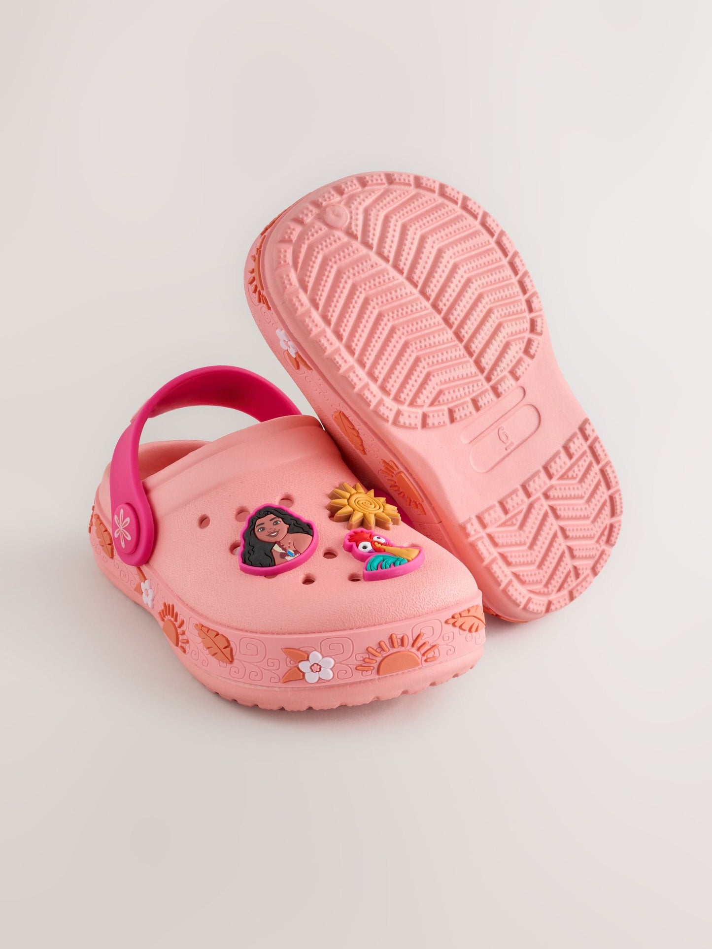 Peach Disney Moana Clogs image 3