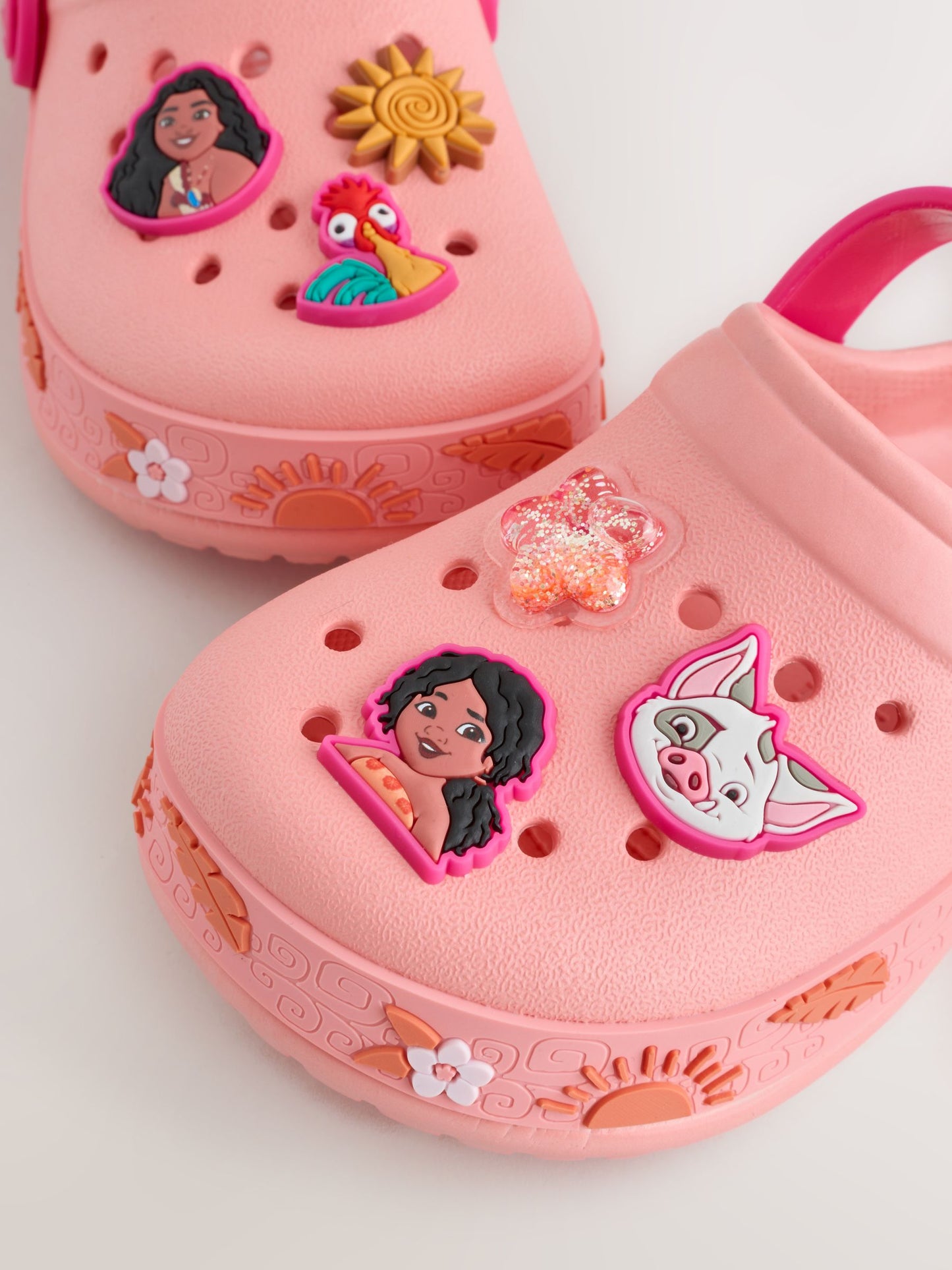 Peach Disney Moana Clogs image 5