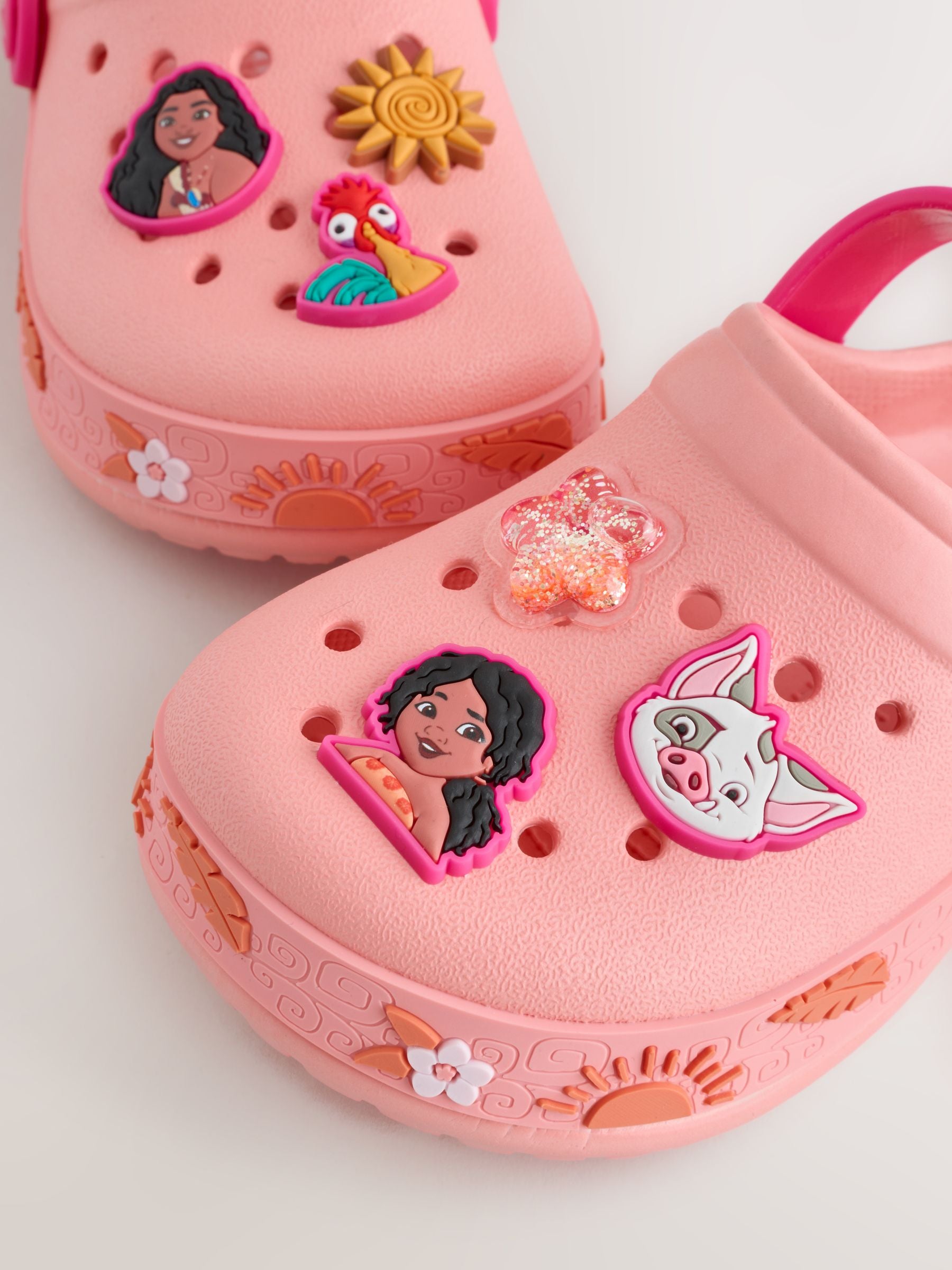 Peach Disney Moana Clogs image 5