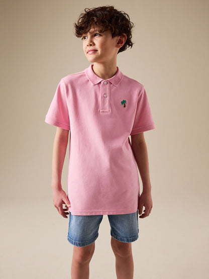 Dsiney Kidz - Pink Sign Off Short Sleeve Polo Shirt (3-16yrs) image 1